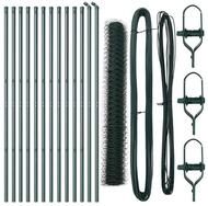 vidaXL Gartenzaun Ground Fix Geschwei&szlig;ter Drahtzaun 25 x 1,4 m (B x H), (1-St)