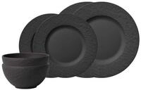 Villeroy & Boch Kombiservice Manufacture Rock Basic-Set 6er Set (6-tlg), 2 Personen,