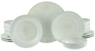 CreaTable Teller-Set Unico, Teller Set 16-tlg. (16-tlg), 4 Personen, Steinzeug,