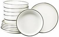 CreaTable Tafelservice Nordic Festive, Service 12-tlg. (12-tlg), 6 Personen,