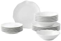 Villeroy & Boch Tafelservice Pura Teller-Set 18er Set (18-tlg), 6 Personen, Porzellan