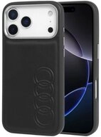 Audi Handyh&uuml;lle iPhone 17 Pro Kunstleder TT MagSafe schwarz Logo 6,3 Zoll,