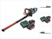 metabo Akku-Heckenschere HS 18 LTX BL 65 Akku Heckenschere 18 V 60 cm Brushless + 2x