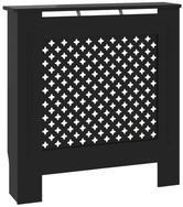 vidaXL Heizungsverkleidung, MDF Heizk&ouml;rperabdeckung Schwarz 78 cm