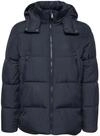 Steppjacke CASUAL FRIDAY "Steppjacke CFWilson", Herren, Gr. M, blau (schwarz navy),