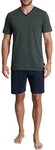 TOM TAILOR Shorty Nevada (2 tlg) Streifendesign, Kurzarm, V-Ausschnitt, kurze...