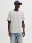 Rundhalsshirt JACK & JONES "JJEDOVER STRIPED TEE SS CREW NECK SN", Herren, Gr. L,