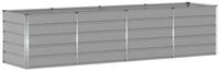 vidaXL Blumentopf Pflanzk&uuml;bel Hellgrau 320 x 80 x 75 cm Stahl (1 St)