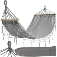 ISO TRADE H&auml;ngematte Gartenh&auml;ngematte Gartenmatte (atmungsaktiv...