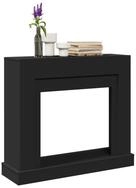 vidaXL Dekokamin, Kaminumrandung Schwarz 100x30x87,5 cm Holzwerkstoff