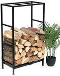 DanDiBo Kaminholzregal Innen Metall Schwarz Kaminholzst&auml;nder mit Schublade