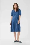 Culture Blusenkleid Kleid CUantoinett blau L