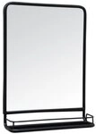 Ib Laursen Wandspiegel Laursen - Wandspiegel mit Ablage 70x49cm (3129-25) Metall