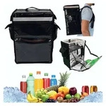 trends4cents K&uuml;hlbox isolierte K&uuml;hlbox, Rucksack 42 Liter, Klarsichth&uuml;lle...