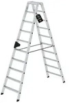 PROREGAL&reg; Stehleiter Stufen-Stehleiter beidseitig begehbar 2x10 | 232 cm
