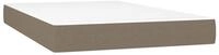 Boxspringmatratze Taschenfederkernmatratze Mittel Taupe 120x200x20 cm Stoff,...