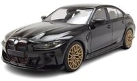 Minichamps Modellauto BMW M3 CS 2023 schwarz metallic, Ma&szlig;stab 1:43