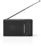 Nedis RDFM1200BK Radio (FM Radio, 1.5 W, tasche und reise, fm am radio kompakt, 1.5