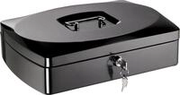 ALCO Geldkassette Geldkassette Stahlblech mit Schloss 330x235x90mm schwarz