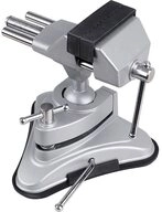 Basetech Schraubstock Feinmechaniker Schraubstock mit Vakkuum Standfu&szlig; 1553063
