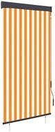 Rollo Au&szlig;enrollo 100 x 250 cm Wei&szlig; und Orange, vidaXL