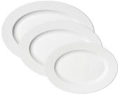 Ritzenhoff & Breker Servierplatte Saphir Servierplatten-Set 3er Set, Porzellan,