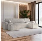 Masseno Ecksofa PESANO mit Schlaffunktion U-Form, Sofa mit Bettkasten