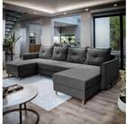 Masseno Ecksofa VERNI mit Schlaffunktion U-Form, Sofa mit Bettkasten