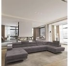 Masseno Ecksofa TORIVA mit Schlaffunktion U-Form, Sofa mit Bettkasten