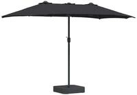 vidaXL Sonnenschirm Garten-Sonnenschirm Schwarz 385 x 209 x 244 cm
