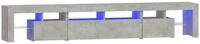 vidaXL TV-Schrank NA TV-Schrank mit LED Leuchten Betongrau 230x36,5x40 cm