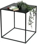 DanDiBo Beistelltisch Couchtisch Schwarz Metall Wohnzimmer 60 cm