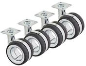 SO-TECH&reg; M&ouml;belrolle Premium Lenkrolle Durchmesser 75 mm, H&ouml;he 98,5 mm,...