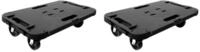 vidaXL Rollwagen Transportroller 2 Stk. Schwarz Polypropylen 300 kg, (2 St)