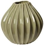 Broste Copenhagen Dekovase Wide Vase L Dry sage 30cm (Vasen)