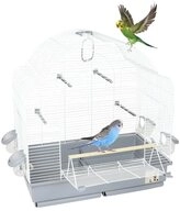 GarPet Vogelk&auml;fig Vogelk&auml;fig Wellensittich Vogel K&auml;fig mit Freisitz und...