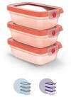 Emsa Frischhaltedose oneClick, Polyprophylen (PP), (Set, 3-tlg), verschlossen mit nur