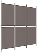 vidaXL Raumteiler 3-tlg. Paravent Anthrazit 150x220 cm Stoff, 1-tlg.
