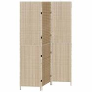 vidaXL Raumteiler Raumteiler Beige 147 x 180 cm Poly-Rattan, 1-tlg.