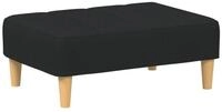 vidaXL Polsterhocker Fu&szlig;hocker Schwarz 77x55x31 cm Stoff (1 St)