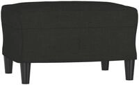 vidaXL Fu&szlig;hocker, Sitzhocker Schwarz 60x50x41 cm Stoff