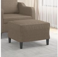 vidaXL Fu&szlig;hocker 60 x 50 x 41 cm Fu&szlig;hocker Taupe 60x50x41 cm Stoff