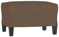 vidaXL Fu&szlig;hocker, Sitzhocker Braun 60x50x41 cm Stoff