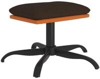 vidaXL Polsterhocker Fu&szlig;hocker Braun 60x60x36 cm Stoff und Kunstleder (1 St)