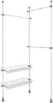WENKO Teleskopregal Modell Herkules Duo, zum Klemmen ohne Bohren, verstellbar, mit 3