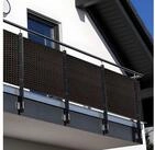 NYVI Balkonsichtschutz Polyrattan Balkon Sichtschutz Privafence Balkonbespannung