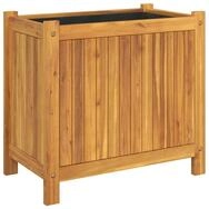 vidaXL Blumentopf Pflanzk&uuml;bel mit Einlage 54x31x50 cm Massivholz (1 St)