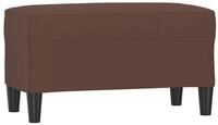 vidaXL Sitzbank, Bank Braun 70x35x41 cm Kunstleder