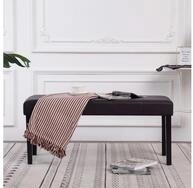 vidaXL Sitzbank, Sitzbank 106 cm Braun Kunstleder