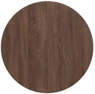 vidaXL Tischplatte Tischplatte Braun Eichen-Optik &Oslash; 70 x 1,5 cm Holzwerkstoff...